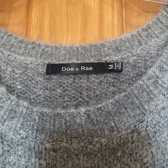 Doe & Rae Striped Sweater Dress Medium - Picture 2 of 7